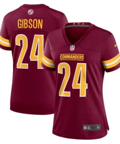 Women's Washington Commanders Antonio Gibson Burgundy Game Jersey JS3638 nicesnker