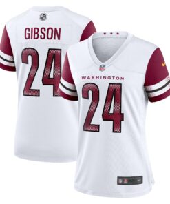 Women's Washington Commanders Antonio Gibson White Game Jersey JS8687 nicesnker