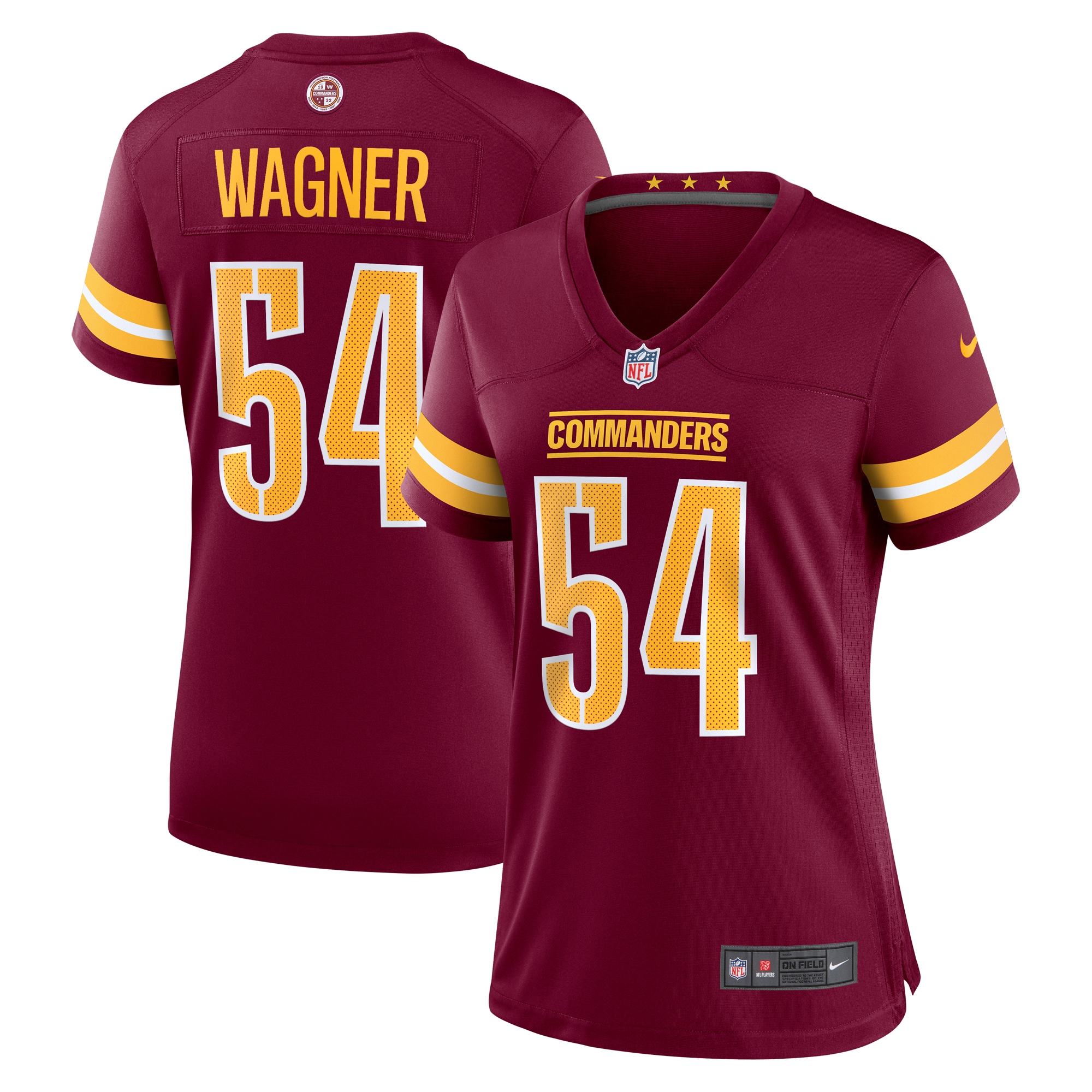 Women's Washington Commanders Bobby Wagner Burgundy Game Player Jersey JS3099 nicesnker