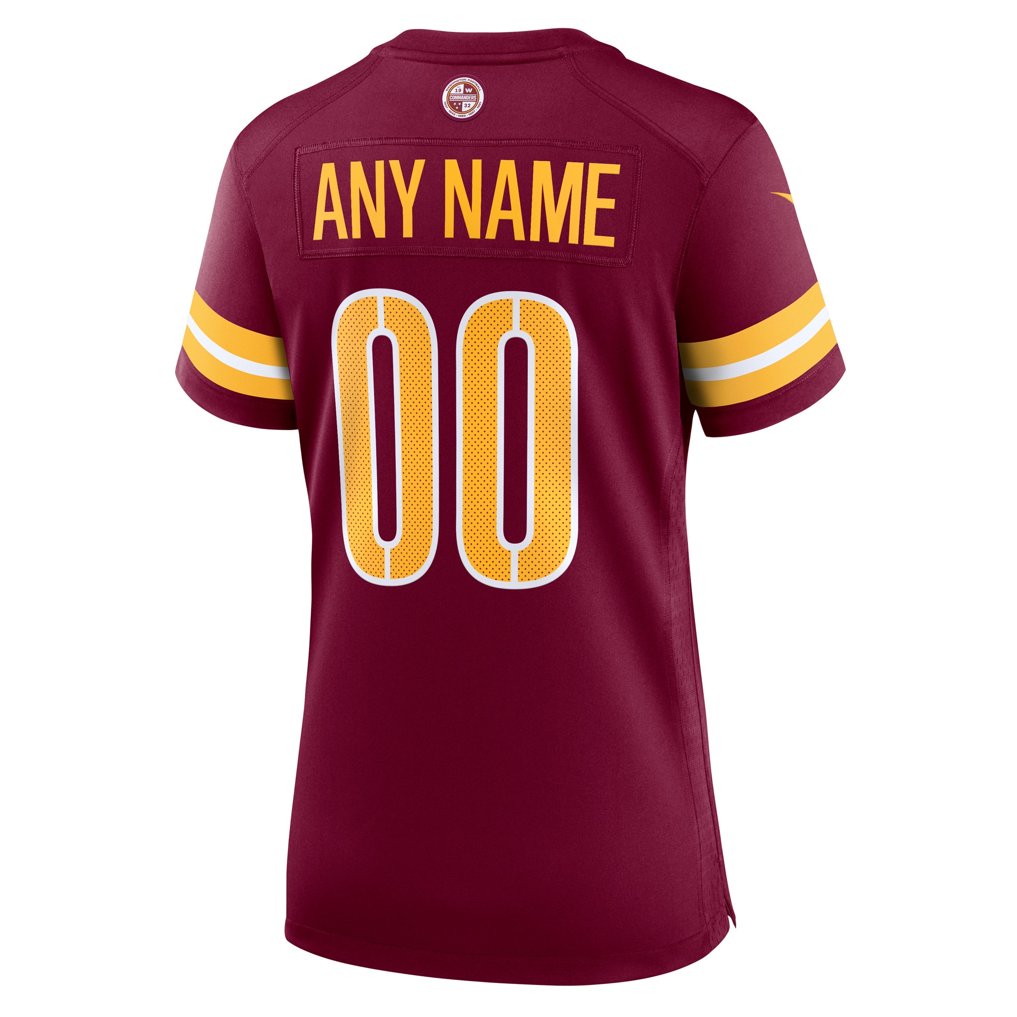 Women's Washington Commanders Burgundy Game Custom Player Jersey JS1550 nicesnker - Image 3