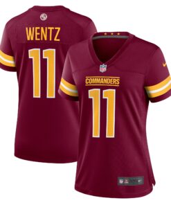 Women's Washington Commanders Carson Wentz Burgundy Game Jersey JS6654 nicesnker