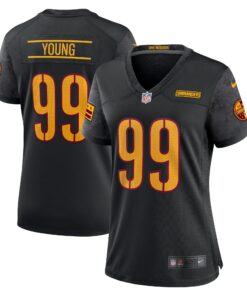 Women's Washington Commanders Chase Young Black Player Jersey JS3689 nicesnker