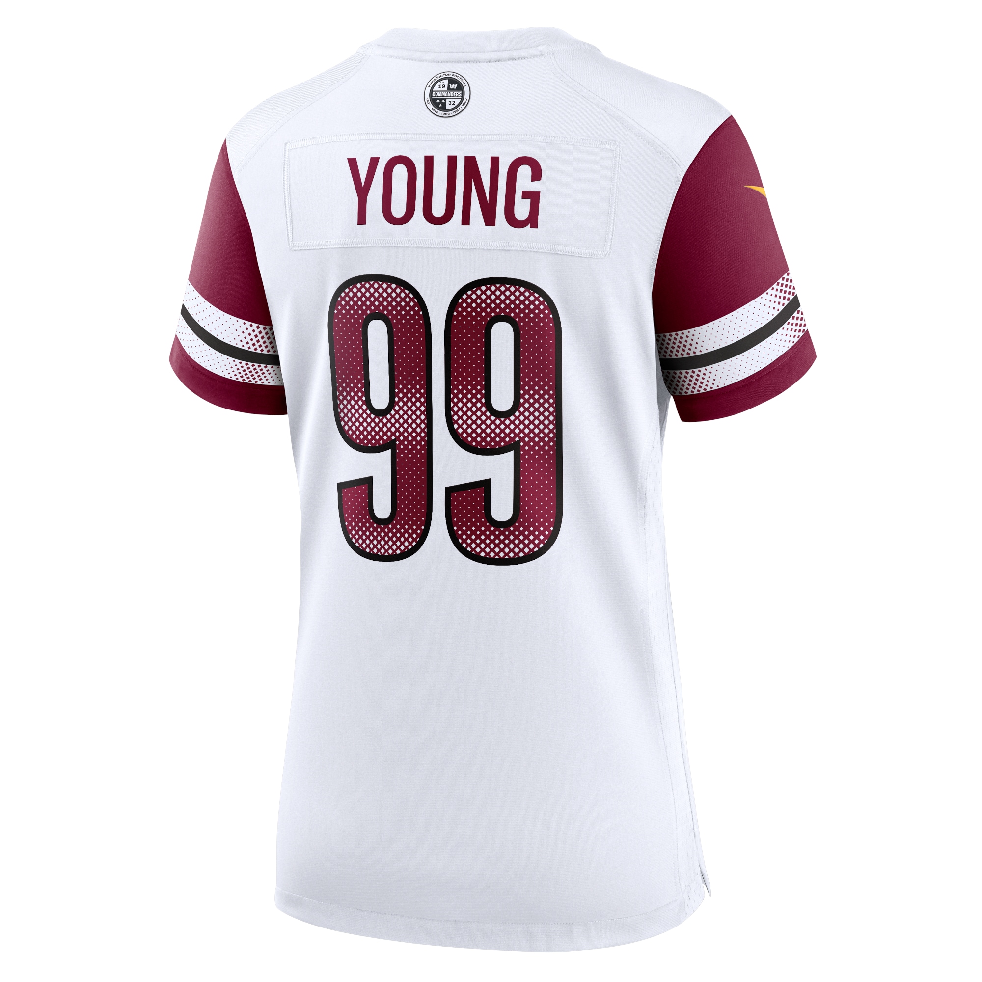 Women's Washington Commanders Chase Young White Player Jersey JS3069 nicesnker - Image 3