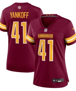 Women's Washington Commanders Colson Yankoff Burgundy Game Jersey JS3245 nicesnker