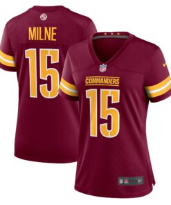Women's Washington Commanders Dax Milne Burgundy Game Jersey JS6159 nicesnker