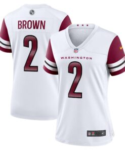 Women's Washington Commanders Dyami Brown White Game Jersey JS8273 nicesnker