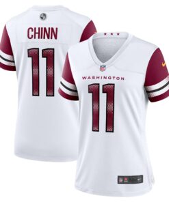 Women's Washington Commanders Jeremy Chinn White Game Jersey JS3777 nicesnker
