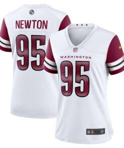 Women's Washington Commanders Jer'Zhan Newton White Game Jersey JS2802 nicesnker