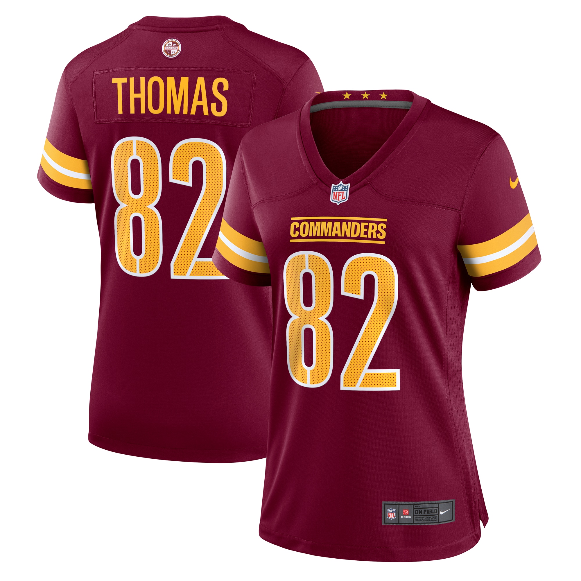 Women's Washington Commanders Logan Thomas Burgundy Game Jersey JS4896 nicesnker