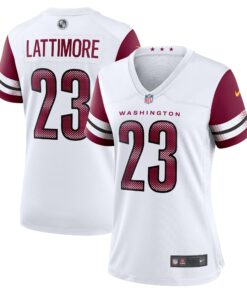 Women's Washington Commanders Marshon Lattimore White Game Jersey JS6827 nicesnker