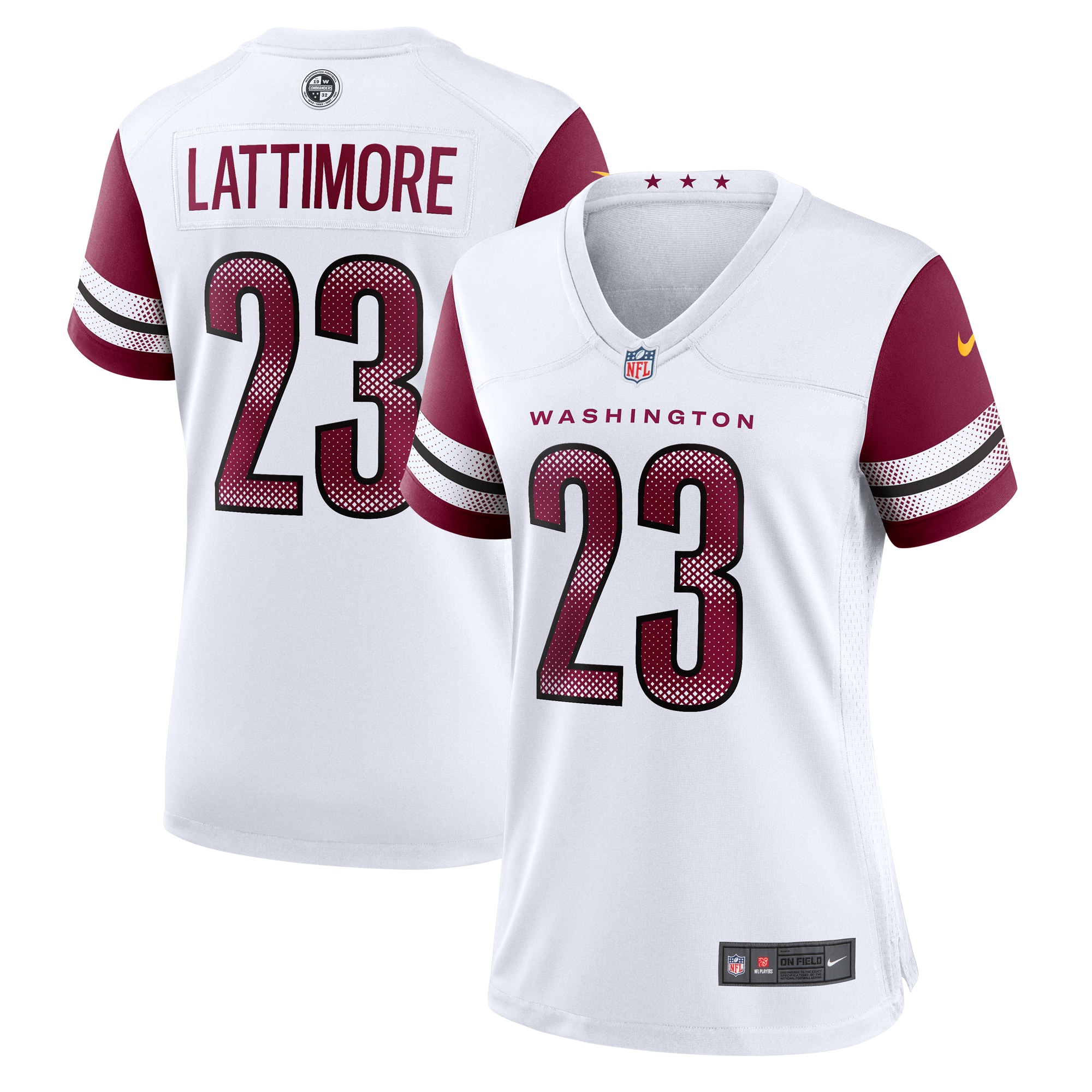Women's Washington Commanders Marshon Lattimore White Game Jersey JS6827 nicesnker