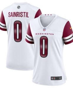 Women's Washington Commanders Mike Sainristil White Game Jersey JS4359 nicesnker