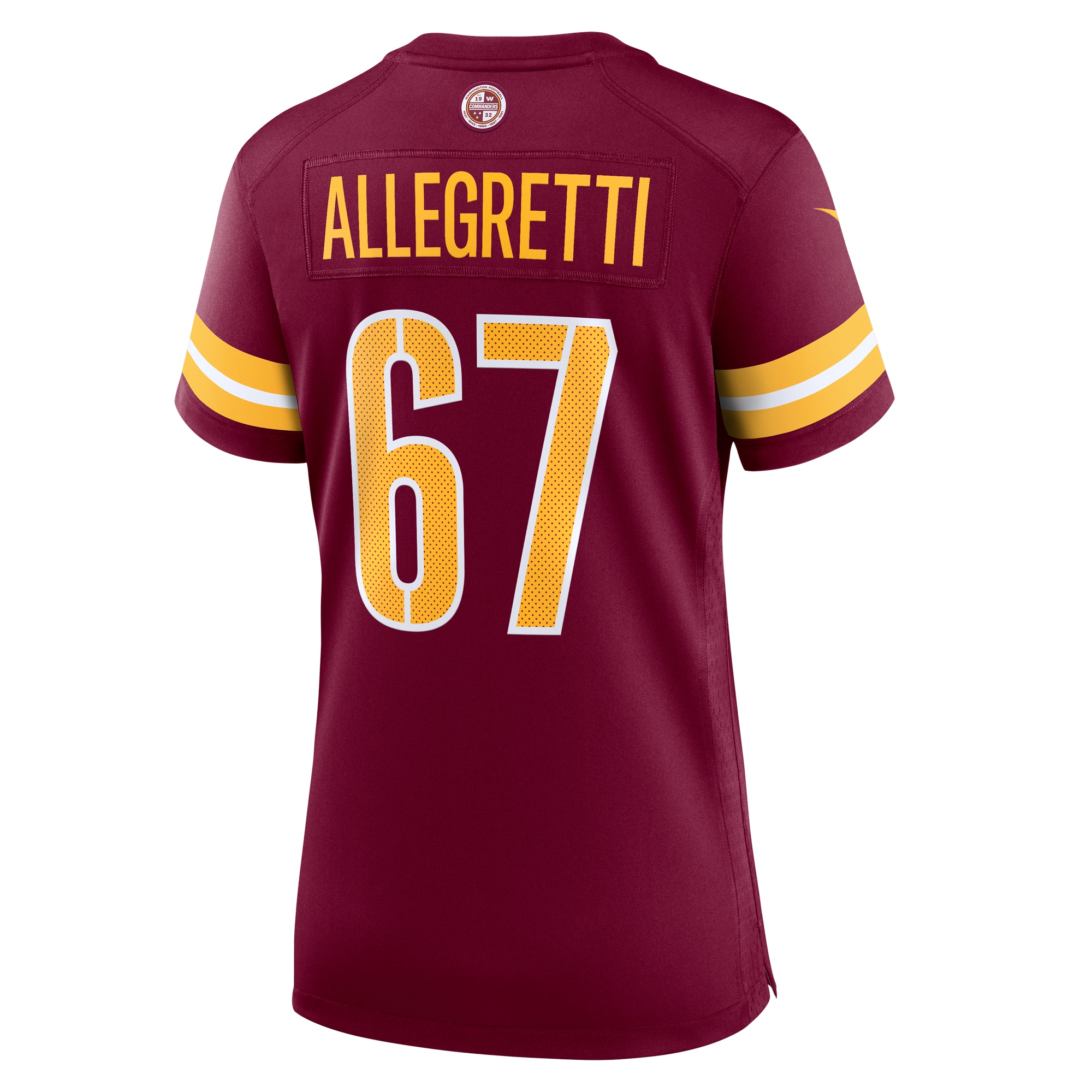 Women's Washington Commanders Nick Allegretti Burgundy Game Jersey JS4236 nicesnker - Image 3