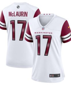 Women's Washington Commanders Terry McLaurin White Game Jersey JS8829 nicesnker