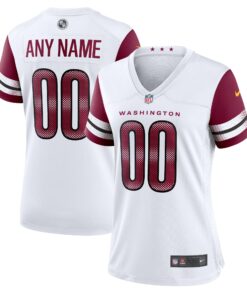 Women's Washington Commanders White Game Custom Player Jersey JS1468 nicesnker