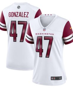 Women's Washington Commanders Zane Gonzalez White Game Jersey JS9062 nicesnker