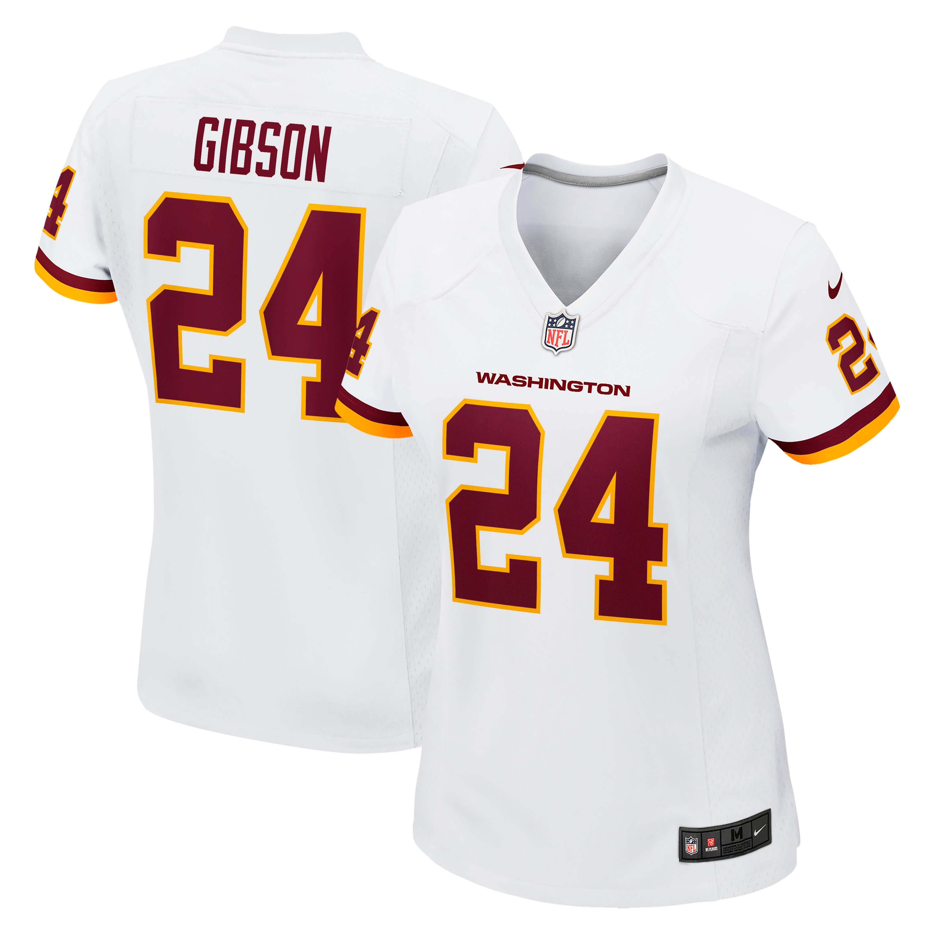 Women's Washington Football Team Antonio Gibson White Game Jersey JS2856 nicesnker