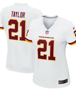 Women's Washington Football Team Sean Taylor White Retired Player Game Jersey JS2174 nicesnker