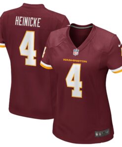 Women's Washington Football Team Taylor Heinicke Burgundy Game Jersey JS8246 nicesnker