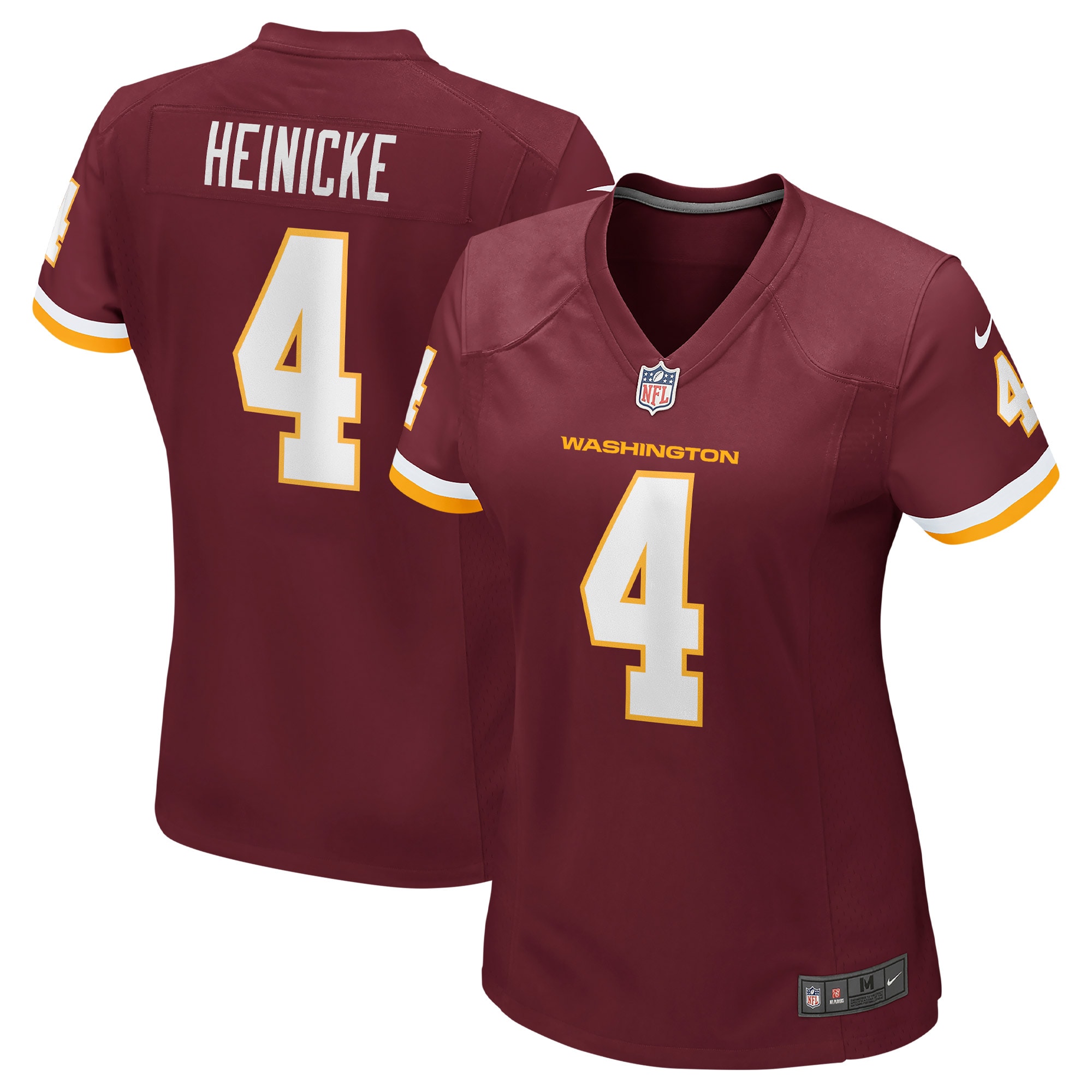 Women's Washington Football Team Taylor Heinicke Burgundy Game Jersey JS8246 nicesnker