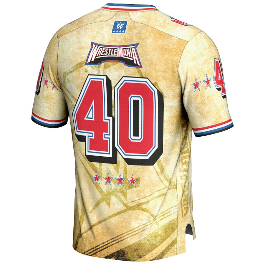 WrestleMania 40 Football Jersey All Over Printed - Men Yellow JS3415 nicesnker - Image 3