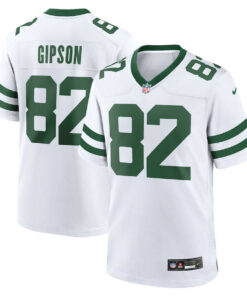 Xavier Gipson 82 New York Jets Game Jersey - Men, Legacy White JS2184 nicesnker