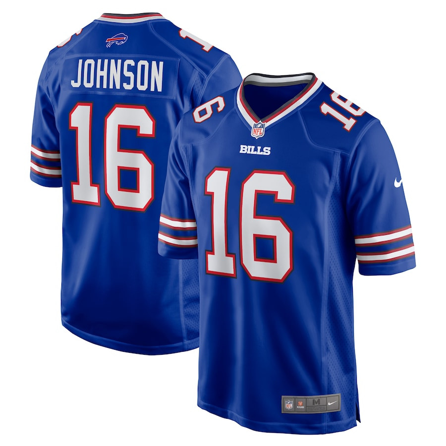 Xavier Johnson 16 Buffalo Bills Game Men Jersey - Royal JS8971 nicesnker