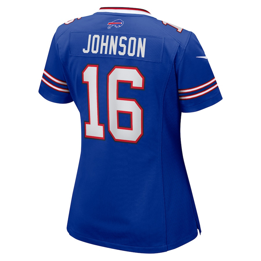 Xavier Johnson 16 Buffalo Bills Women's Game Jersey - Royal JS8346 nicesnker - Image 3