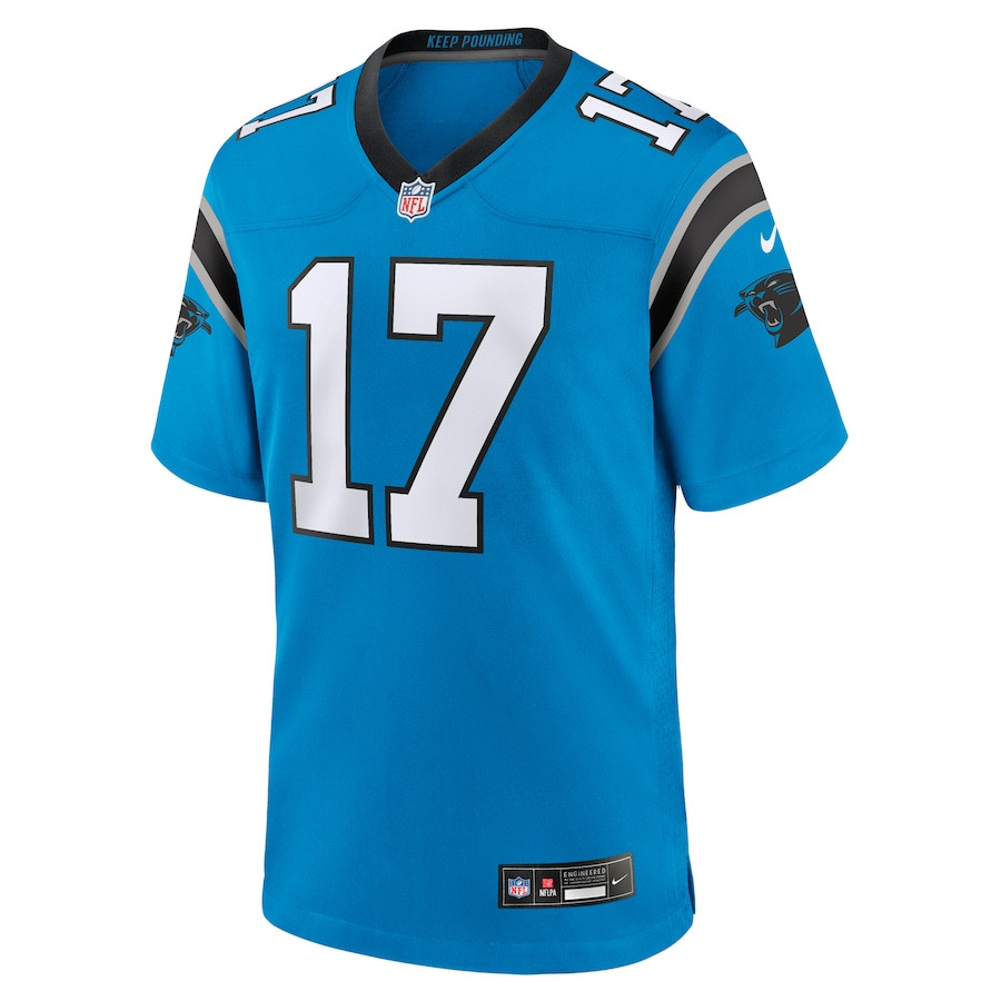 Xavier Legette 17 Carolina Panthers Alternate Game Men Jersey - Blue JS7219 nicesnker - Image 2