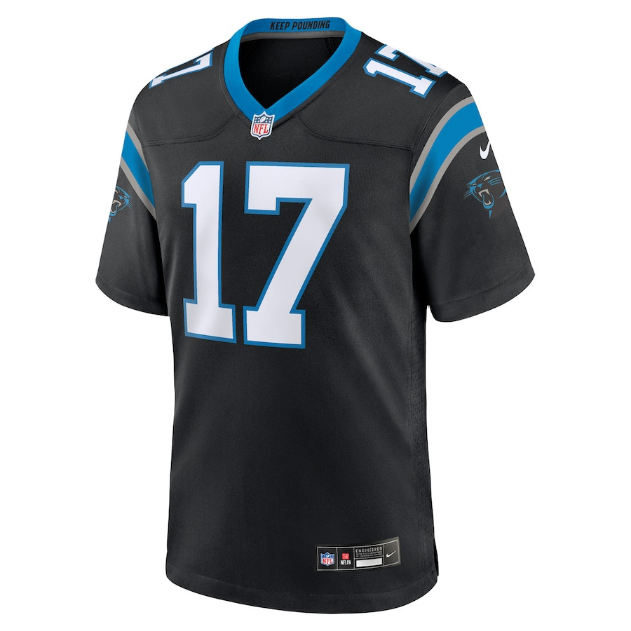 Xavier Legette 17 Carolina Panthers Team Game Men Jersey - Black JS7738 nicesnker - Image 2