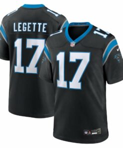 Xavier Legette 17 Carolina Panthers Team Game Men Jersey - Black JS7738 nicesnker