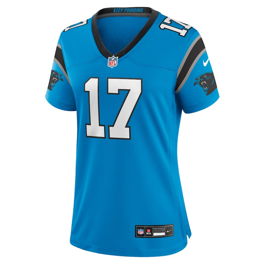 Xavier Legette 17 Carolina Panthers Women's Alternate Game Jersey - Blue JS2662 nicesnker - Image 2