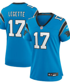 Xavier Legette 17 Carolina Panthers Women's Alternate Game Jersey - Blue JS2662 nicesnker