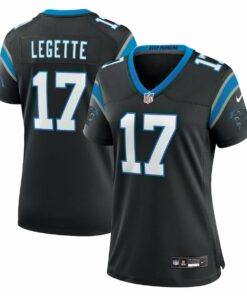 Xavier Legette 17 Carolina Panthers Women's Game Jersey - Black JS7690 nicesnker