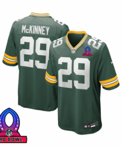 Xavier McKinney 29 Green Bay Packers 2025 Pro Bowl Patch Game Men Jersey - Green JS3252 nicesnker