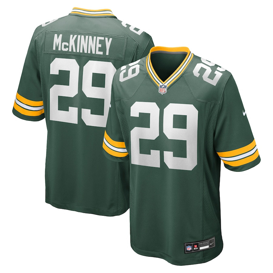 Xavier McKinney 29 Green Bay Packers Team Game Men Jersey - Green JS7291 nicesnker