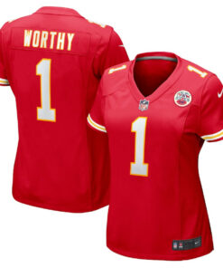 Xavier Worthy 1 Kansas City Chiefs Women's Game Jersey - Red JS3027 nicesnker