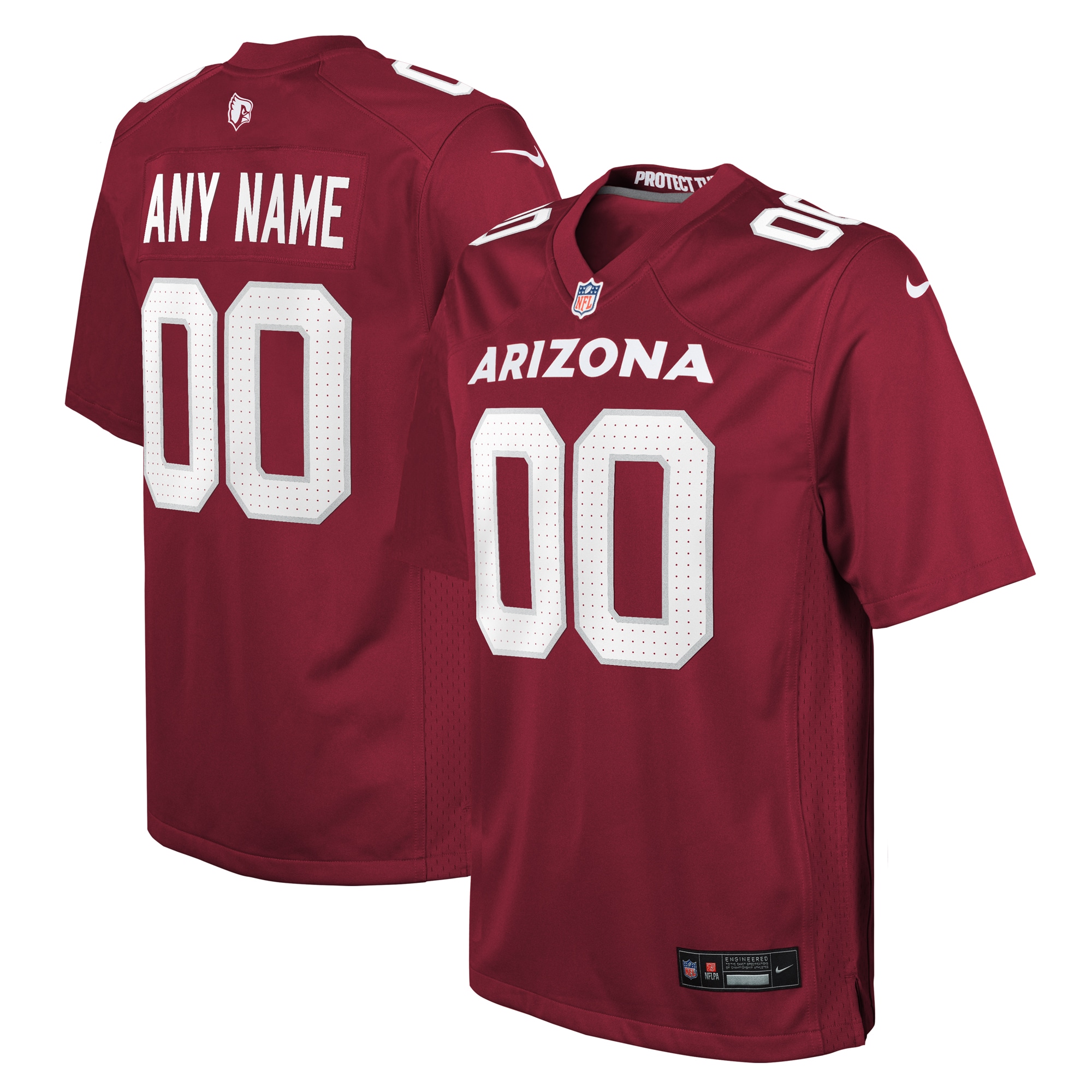 Youth Arizona Cardinals Cardinal Custom Game Jersey JS8955 nicesnker