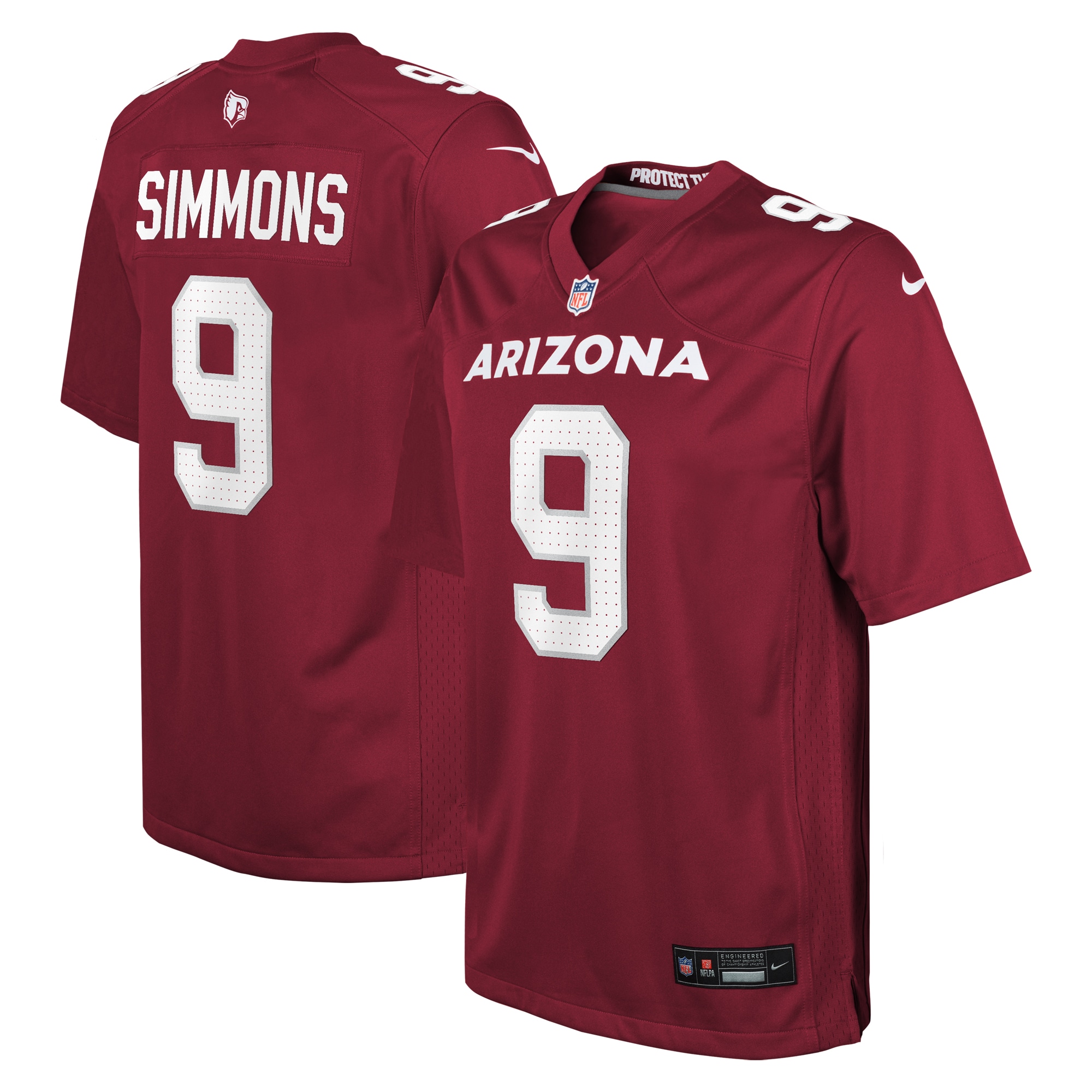 Youth Arizona Cardinals Isaiah Simmons Cardinal Game Jersey JS1231 nicesnker