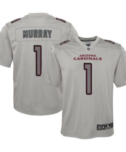 Youth Arizona Cardinals Kyler Murray Gray Atmosphere Game Jersey JS9181 nicesnker