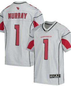 Youth Arizona Cardinals Kyler Murray Silver Inverted Team Game Jersey JS4606 nicesnker