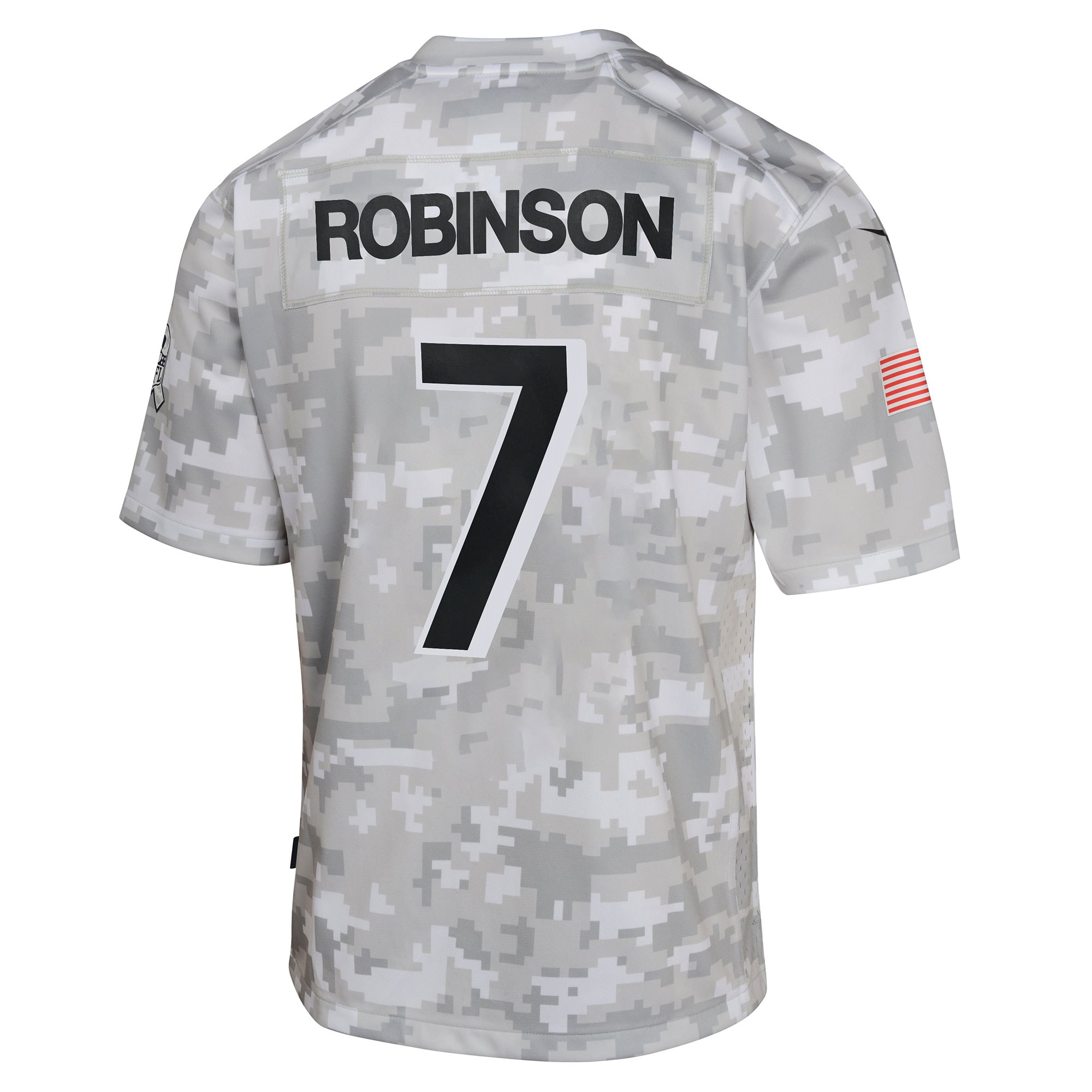 Youth Atlanta Falcons Bijan Robinson Arctic Camo 2024 Salute to Service Game Jersey JS7943 nicesnker - Image 3