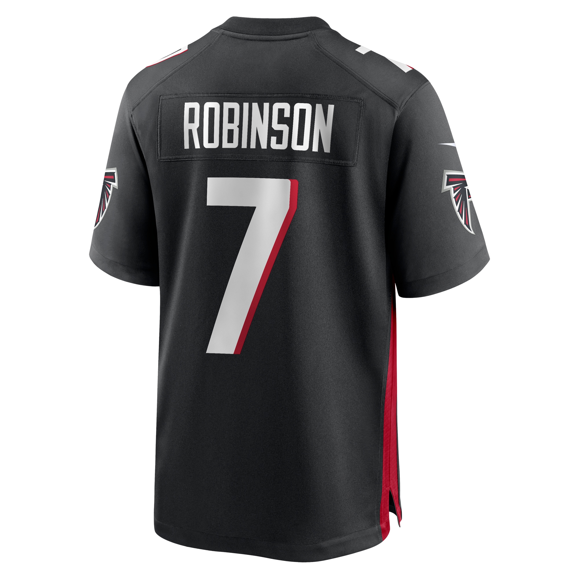 Youth Atlanta Falcons Bijan Robinson Black Game Jersey JS3667 nicesnker - Image 3