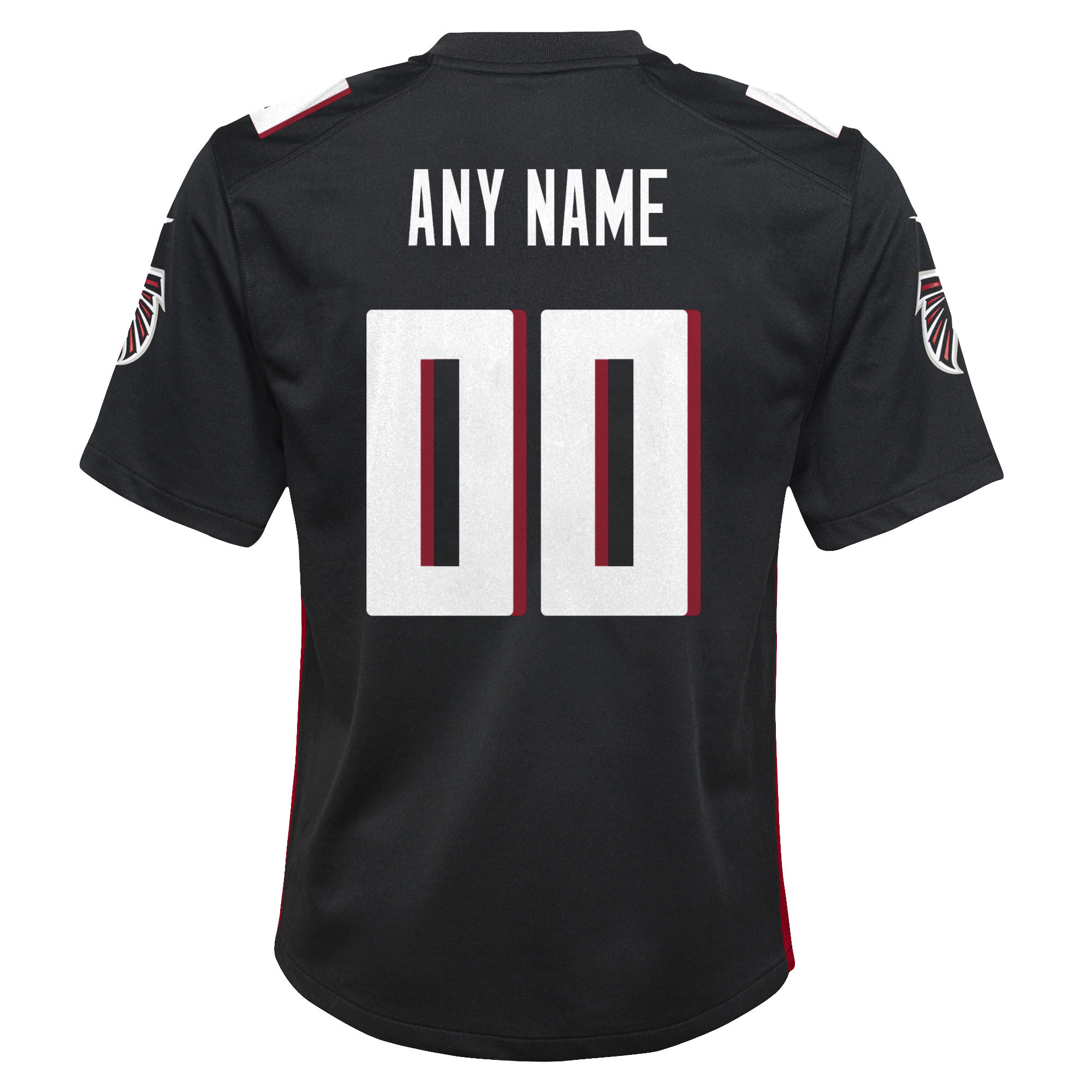 Youth Atlanta Falcons Black Custom Game Jersey JS2055 nicesnker - Image 3