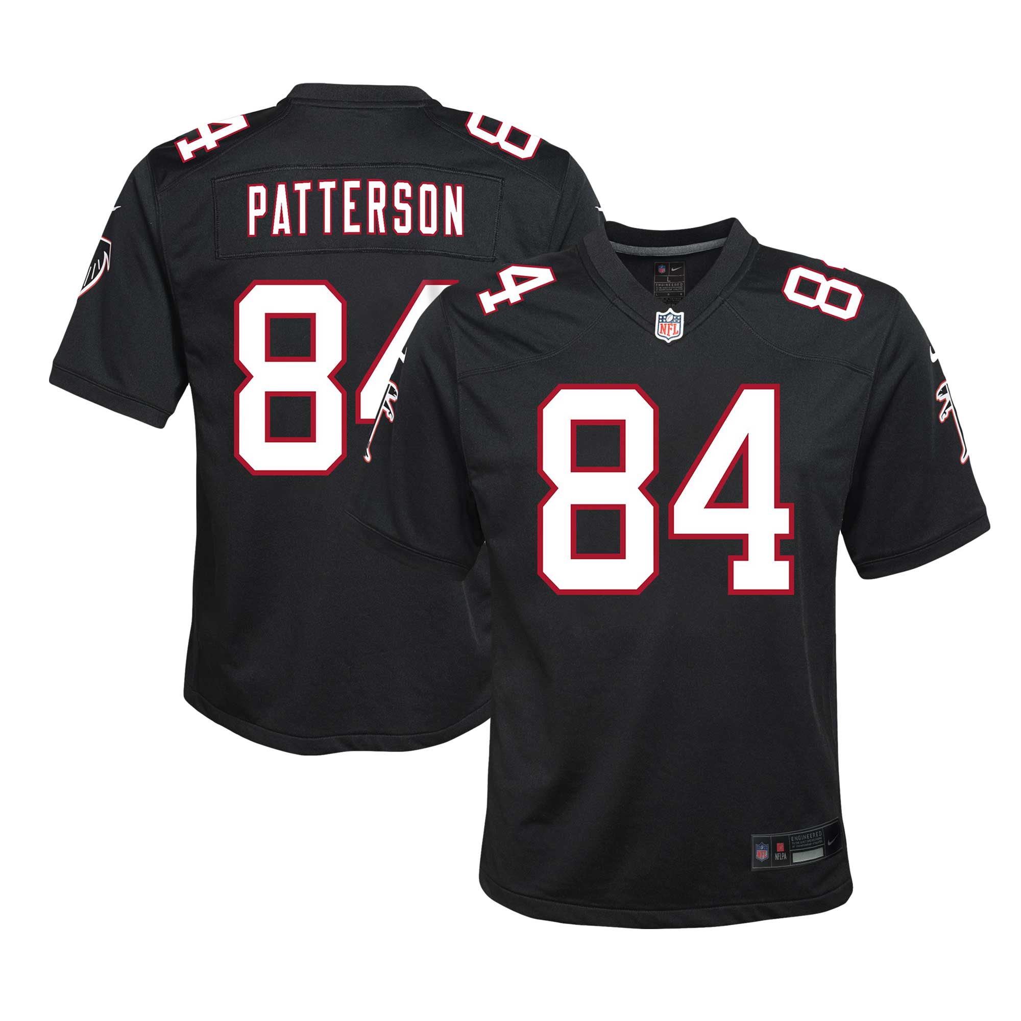 Youth Atlanta Falcons Cordarrelle Patterson Black Game Jersey JS4264 nicesnker