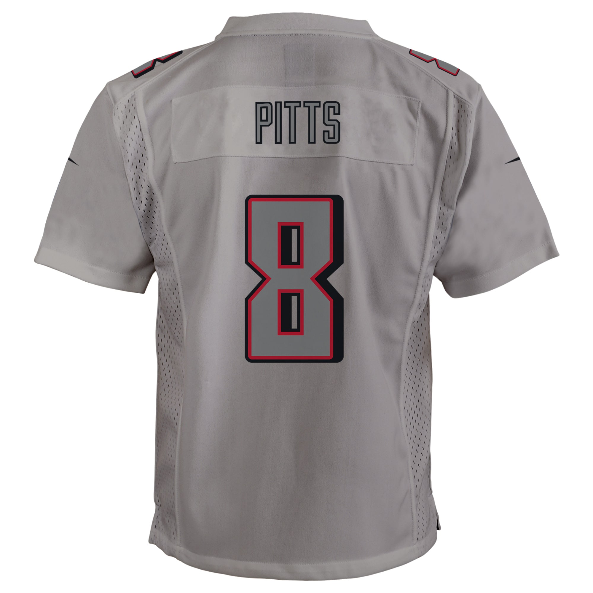 Youth Atlanta Falcons Kyle Pitts Gray Atmosphere Game Jersey JS4133 nicesnker - Image 3