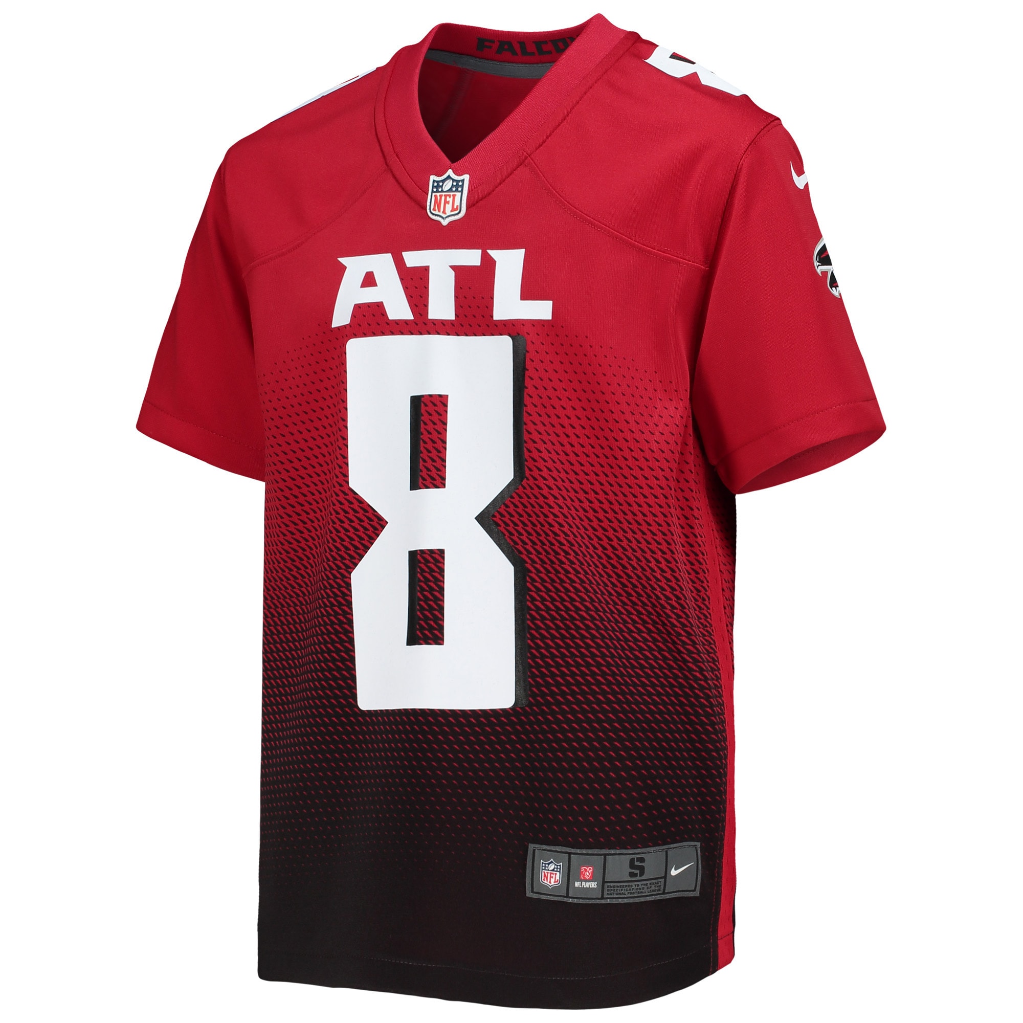 Youth Atlanta Falcons Kyle Pitts Red Game Jersey JS3891 nicesnker - Image 2