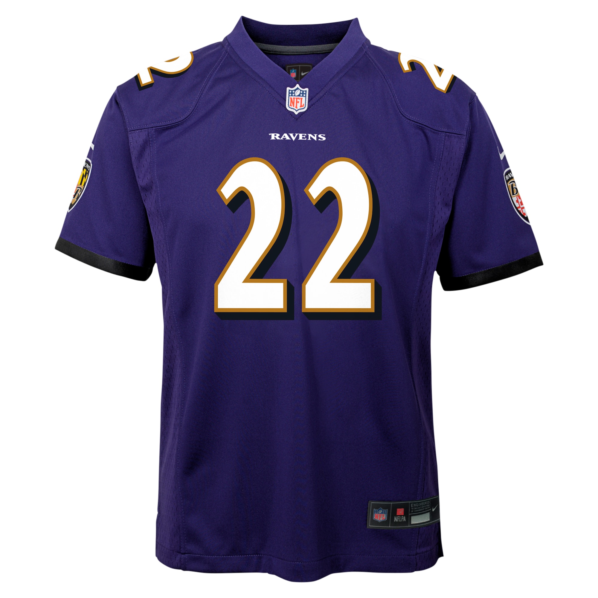 Youth Baltimore Ravens Derrick Henry Purple Team Player Game Jersey JS8381 nicesnker - Image 2