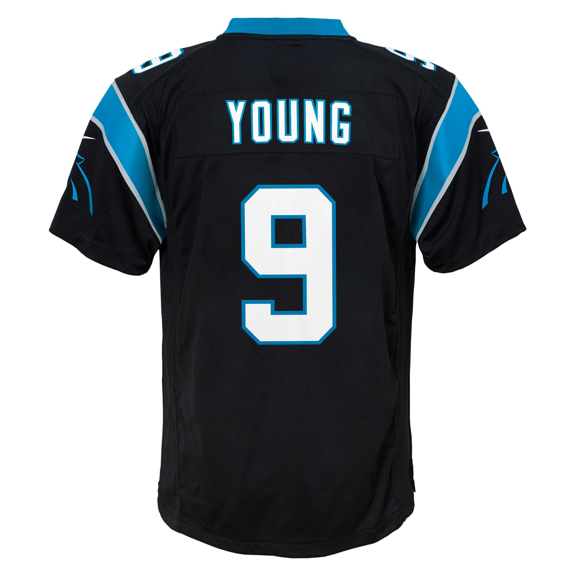 Youth Carolina Panthers Bryce Young Black Game Jersey JS7837 nicesnker - Image 3