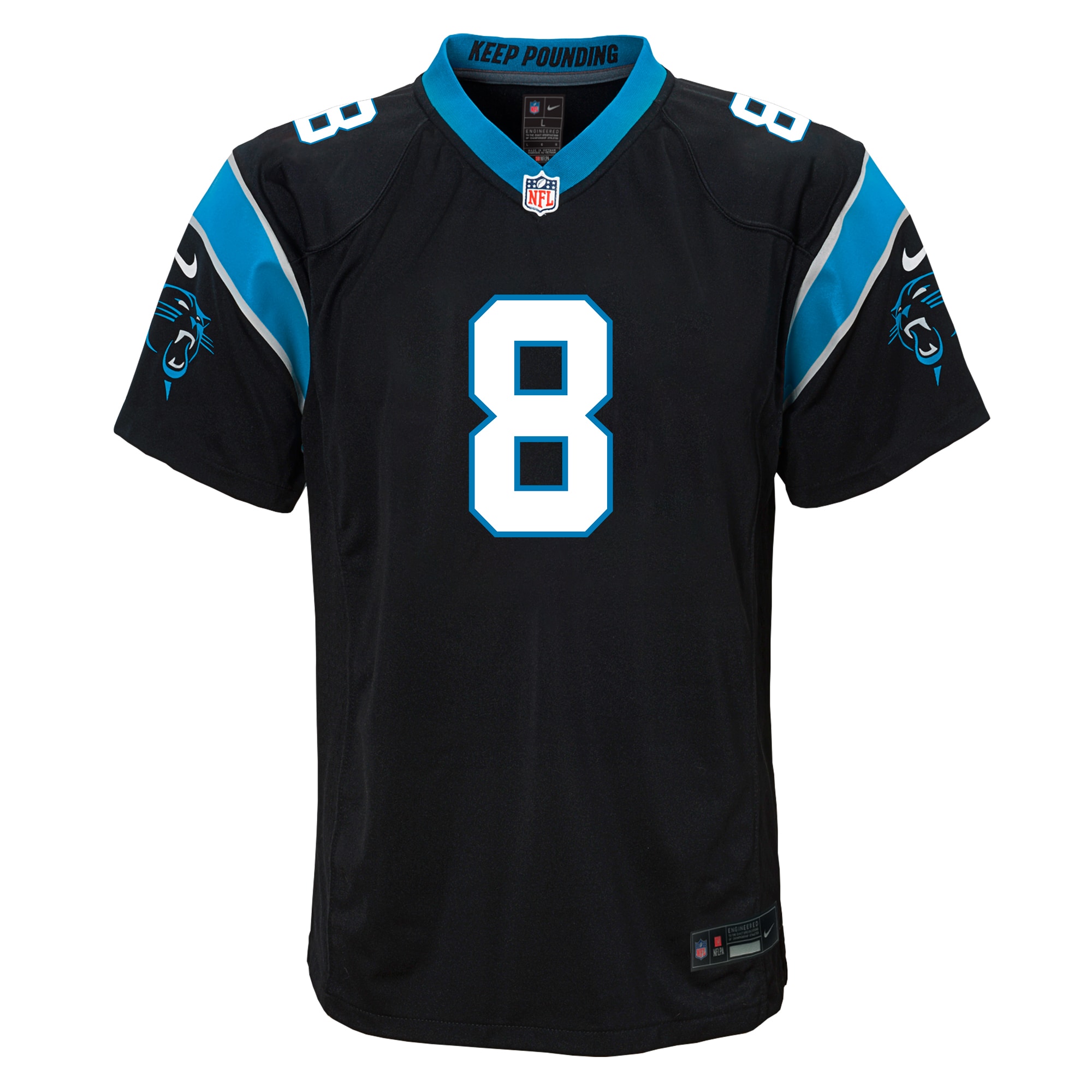 Youth Carolina Panthers Jaycee Horn Black Game Jersey JS9713 nicesnker - Image 2
